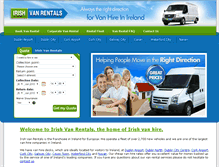 Tablet Screenshot of irishvanrentals.com